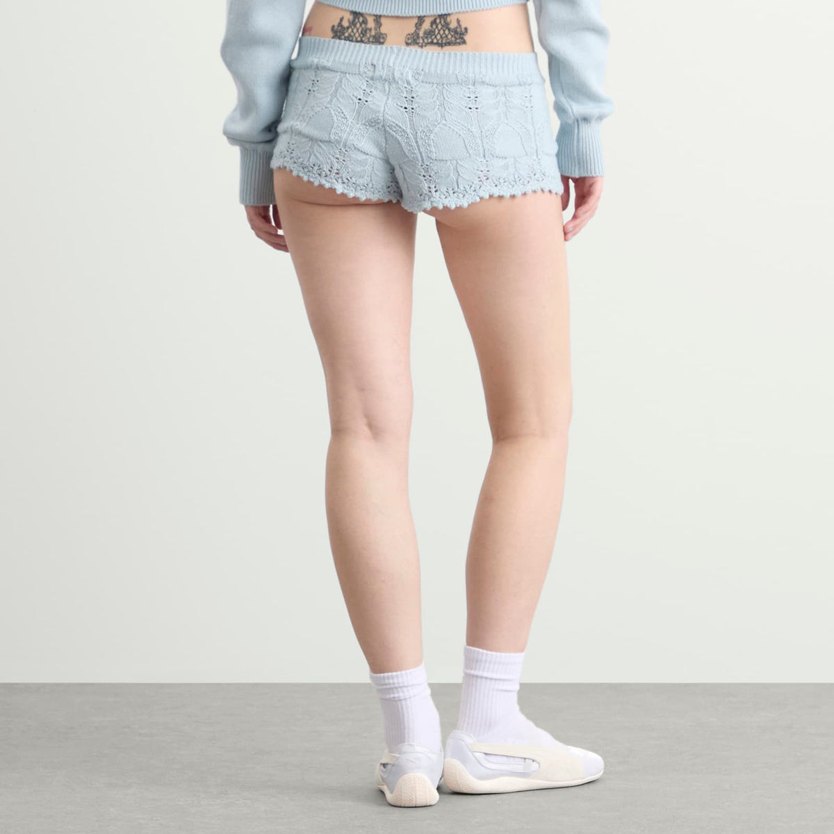 My Mum Made It Lace Knit Shorts