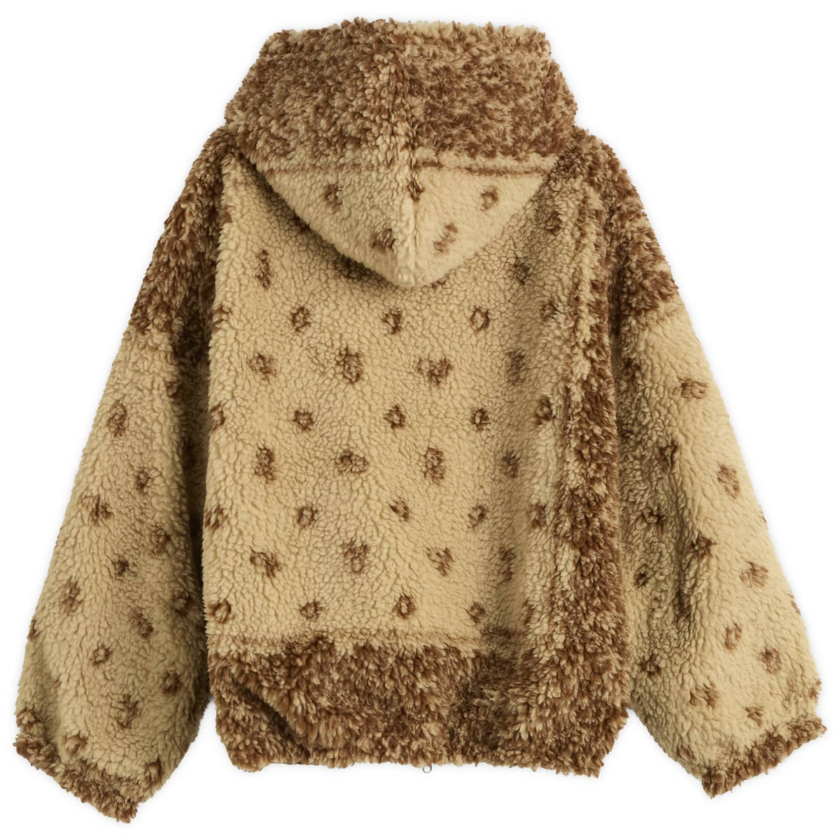NOMARHYTHM TEXTILE DYG Reversible Sherpa Fleece Hoodie