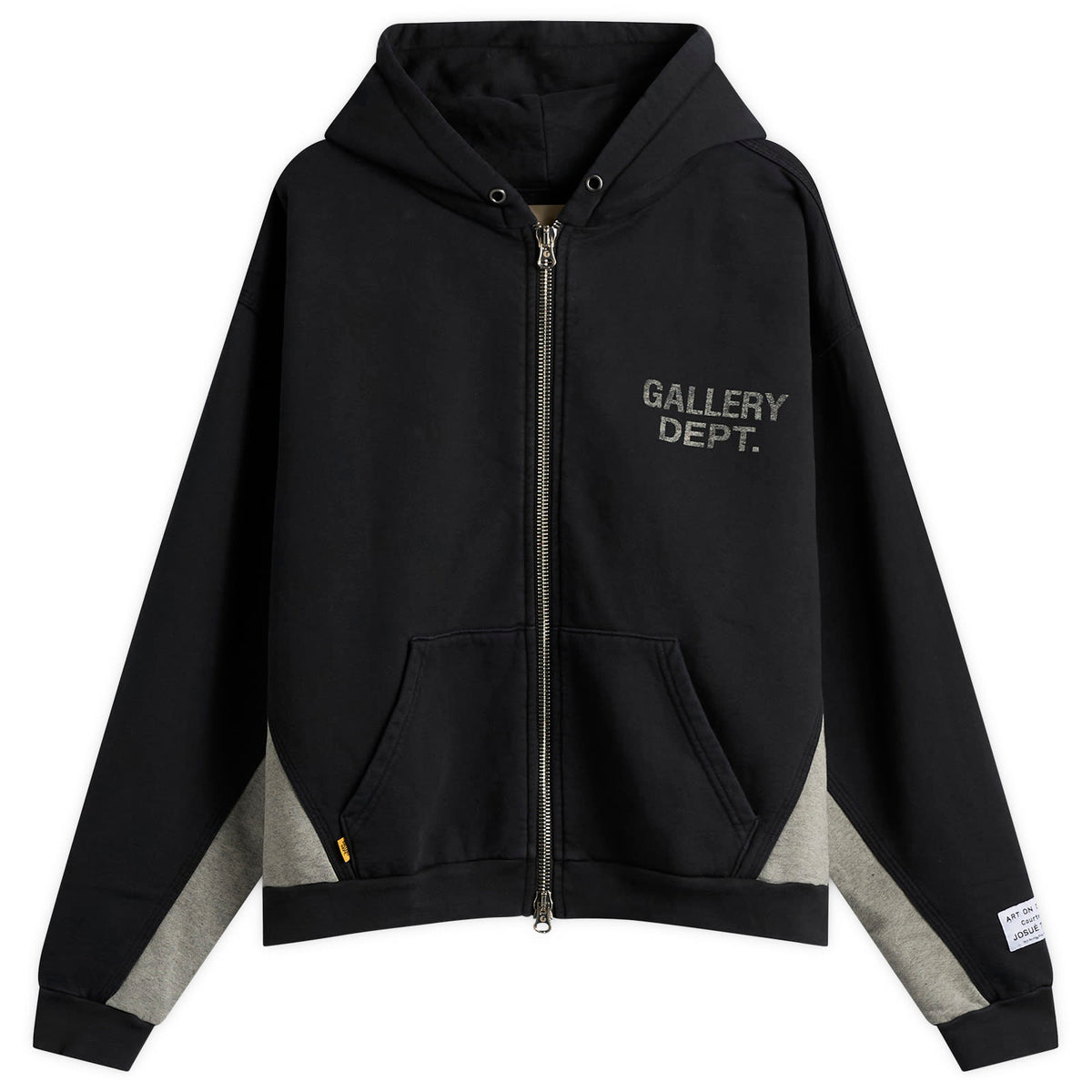 Gallery Dept. Contrast Panel Zip Hoodie