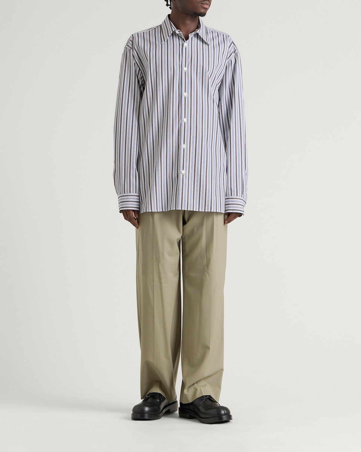 Dries Van Noten Croom Stripe Cotton Poplin Shirt