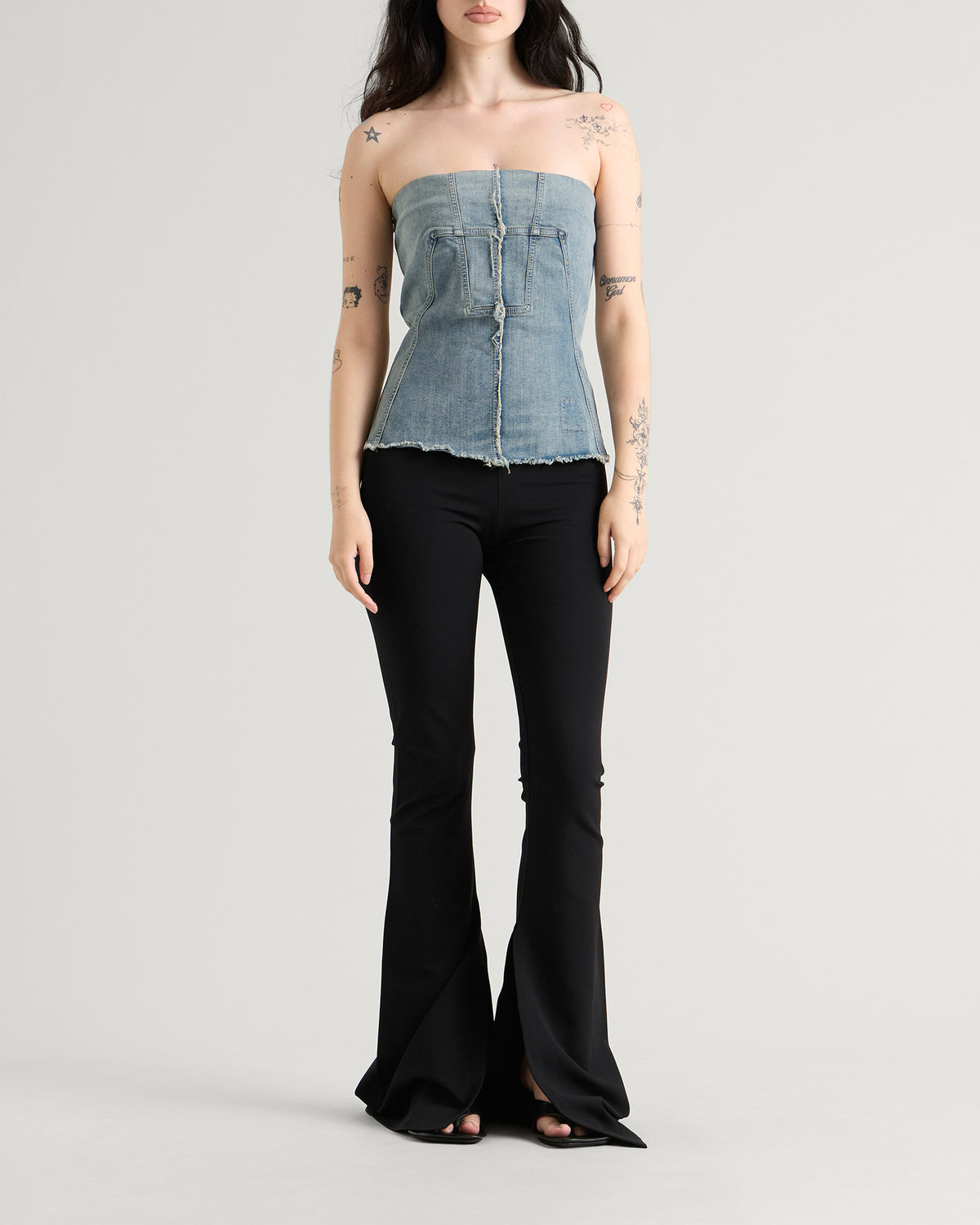 Rick Owens DRKSHDW Splintered Bustier Top