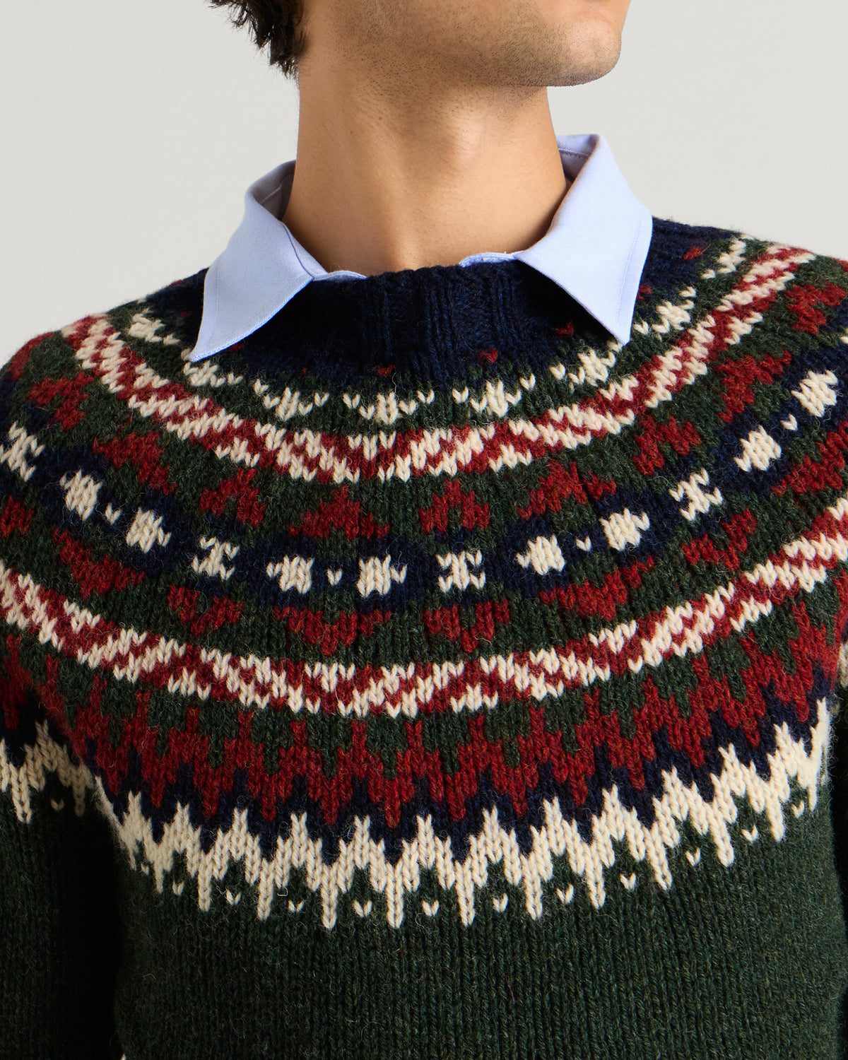 Barbour Scottish Made Placement Fairisle Crew