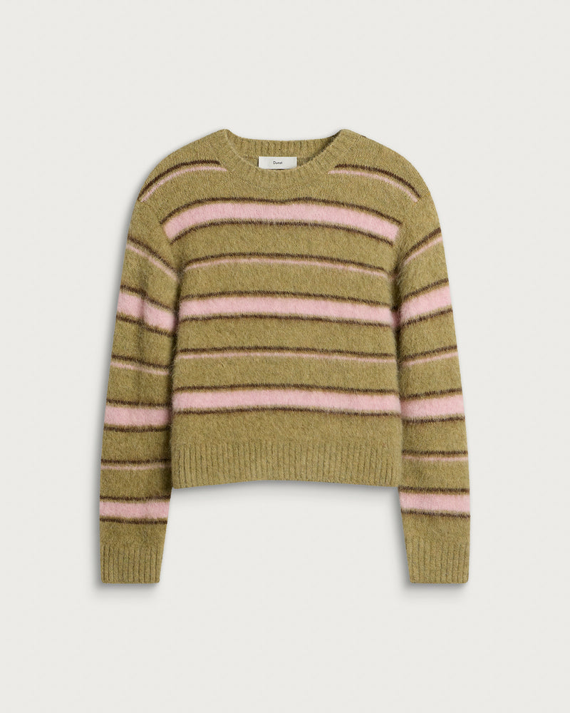 Dunst Striped Hairy Sweater