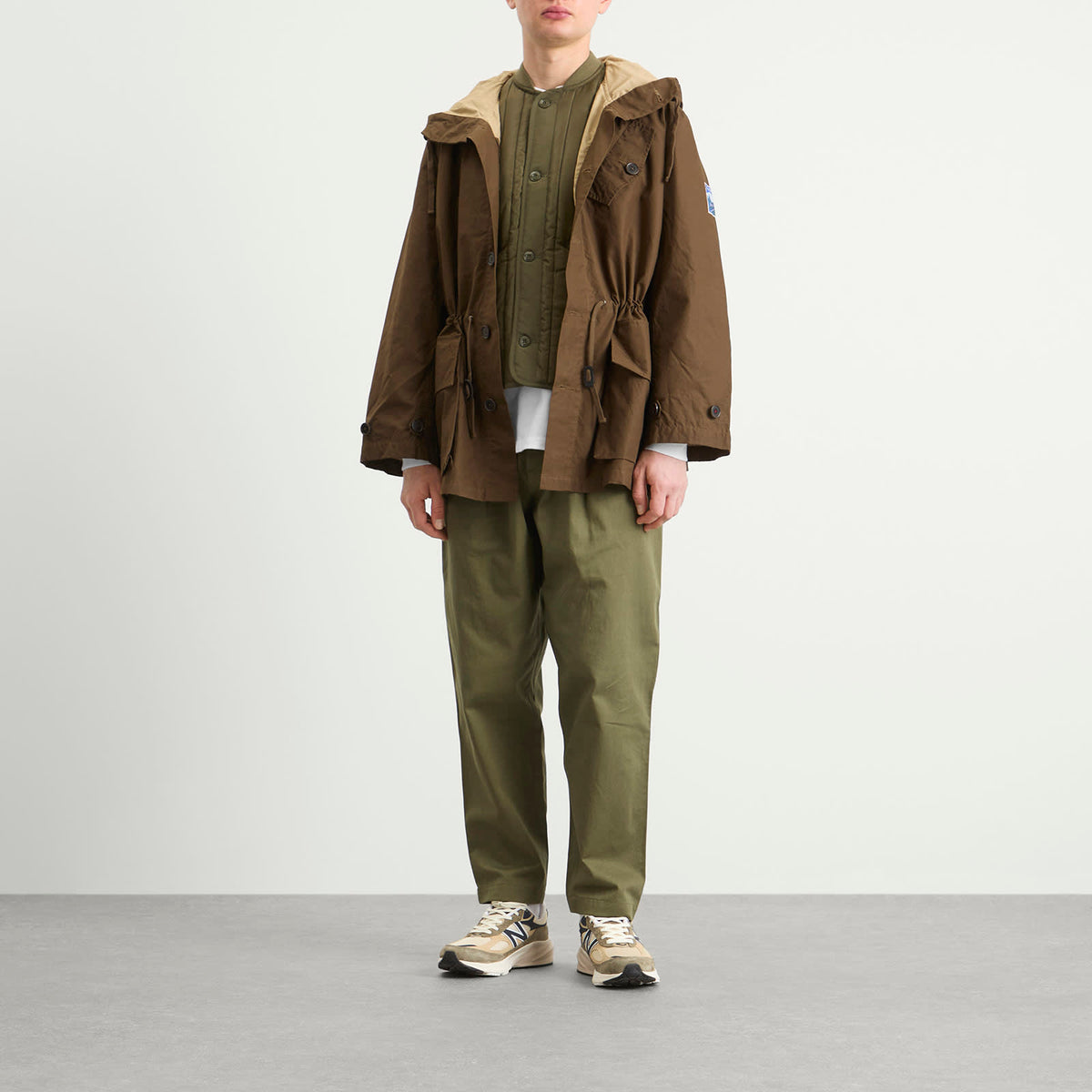 Universal Works British Waxed Cotton Boston Parka