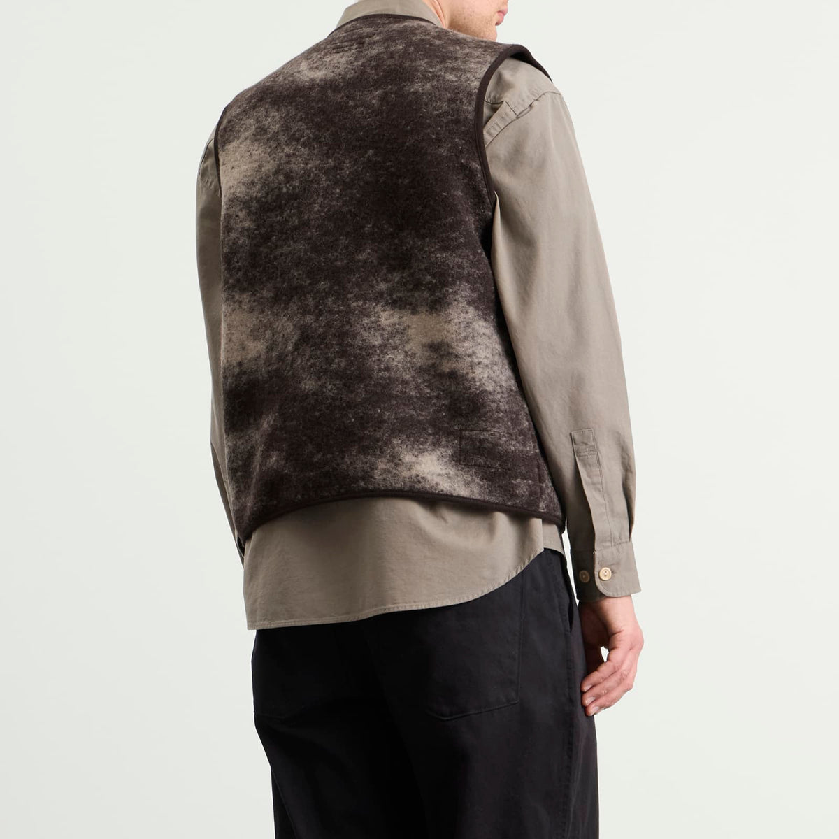 Universal Works Cloud Camo Knit Zip Gilet