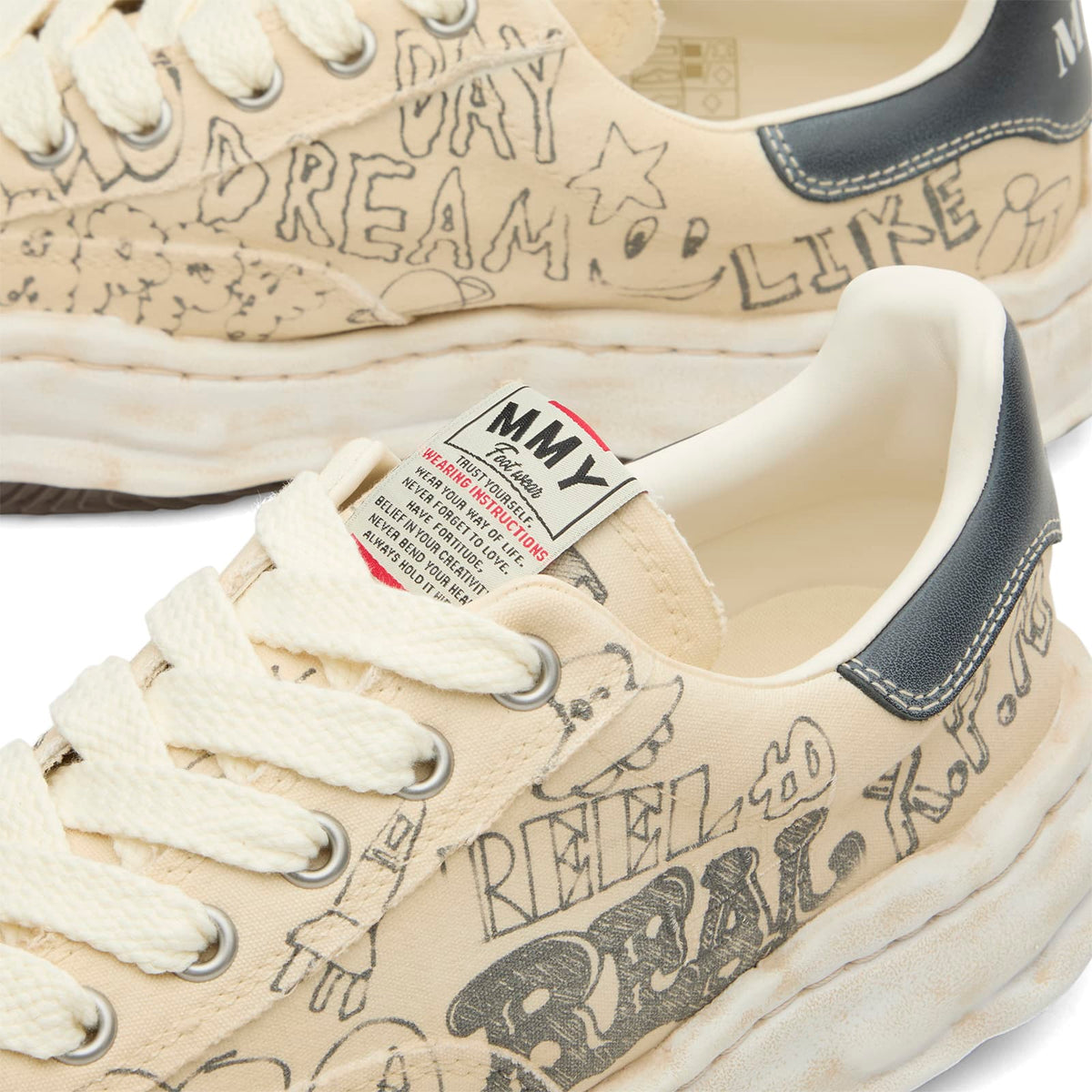 Maison Mihara Yasuhiro Blakey Graffiti Print Sneaker