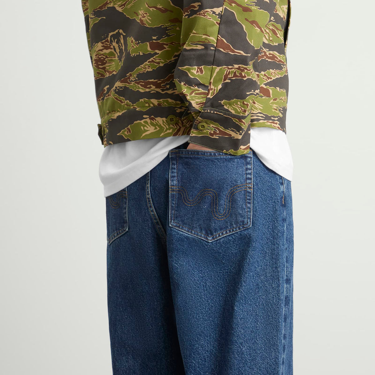 ICECREAM Running Dog Triple Scoop Wide Denim Jeans