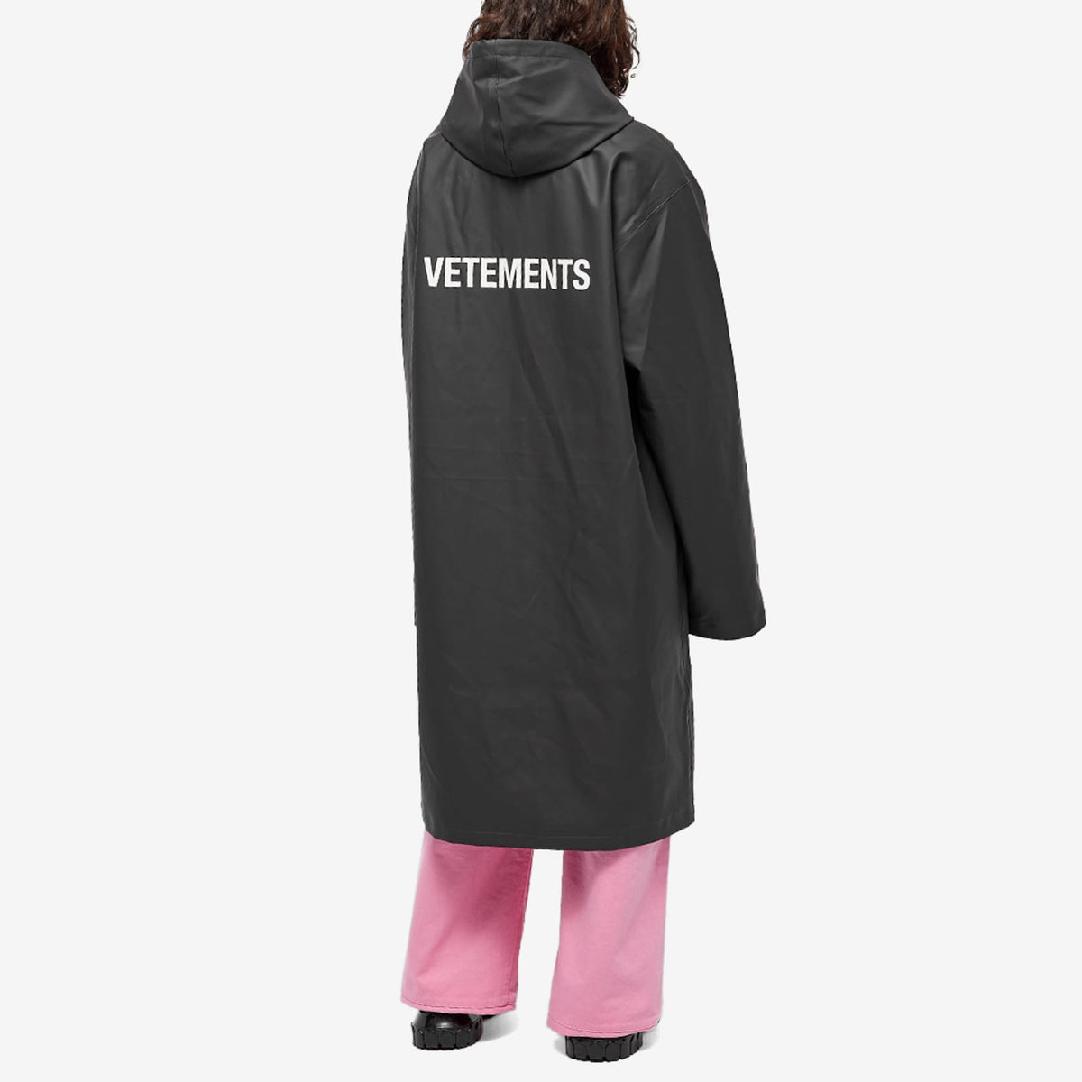 VETEMENTS Iconic Logo Hooded Raincoat