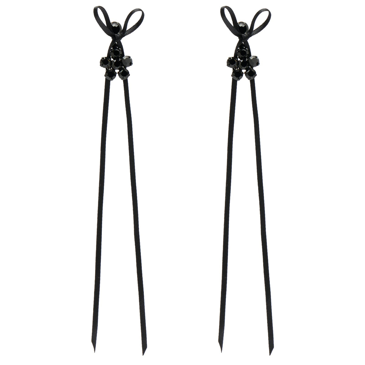Simone Rocha Mini Daisy Drop Bow Earrings