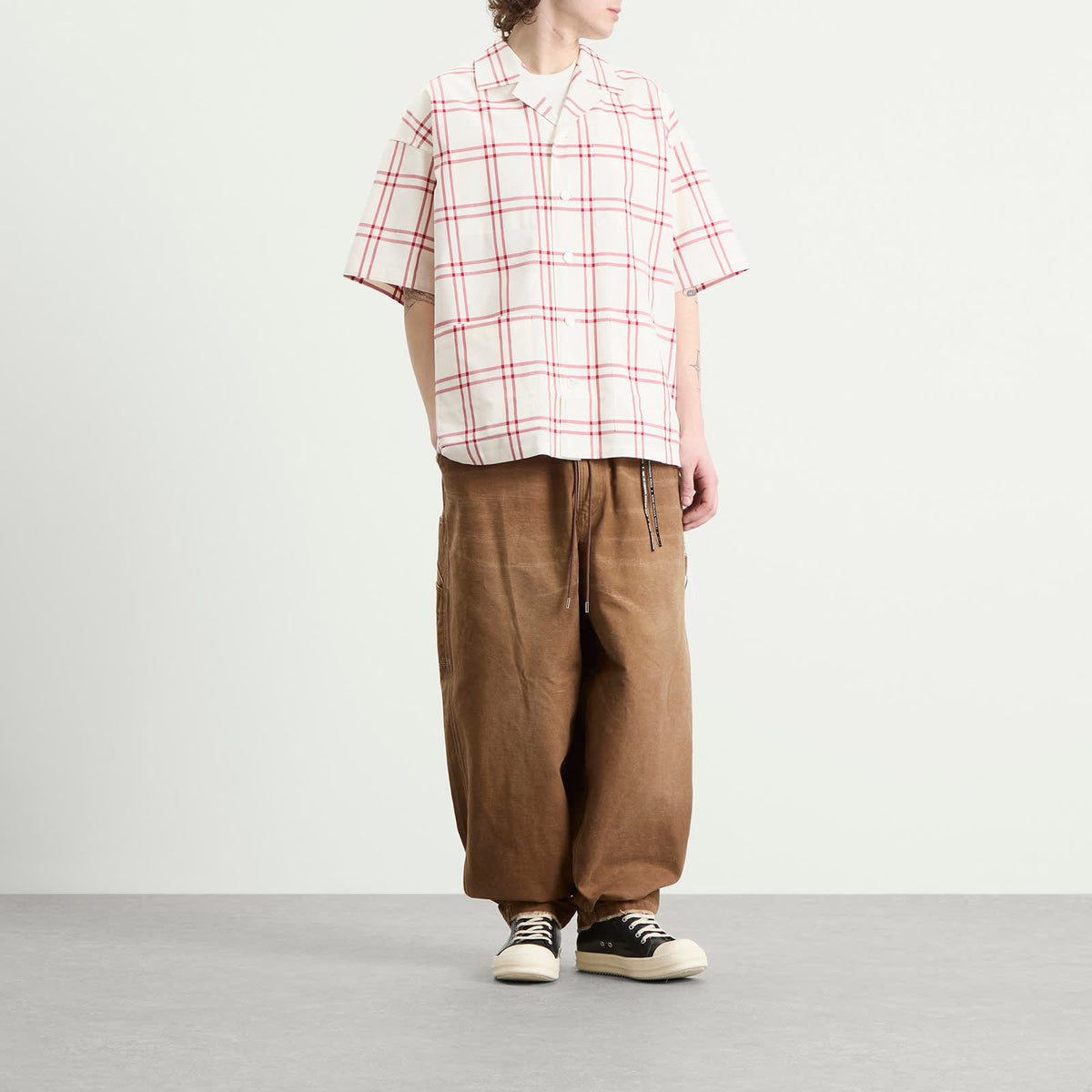 MASTERMIND WORLD Plaid Short Sleeve Shirt