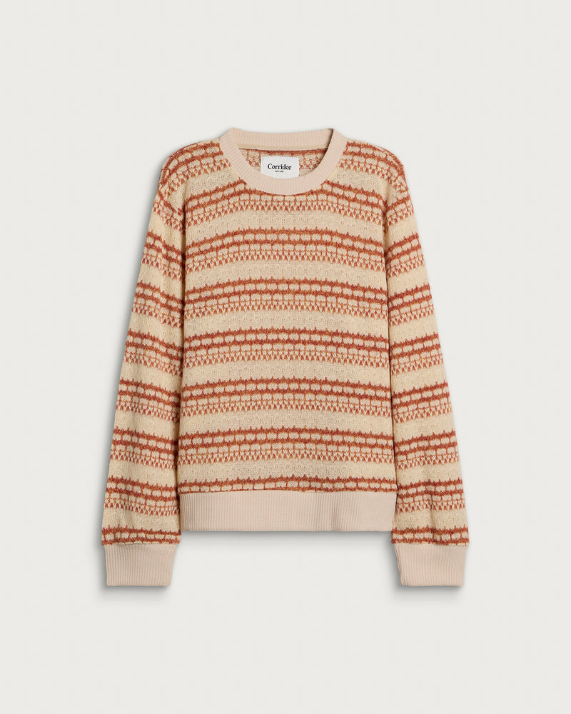 Corridor Pointelle Crewneck