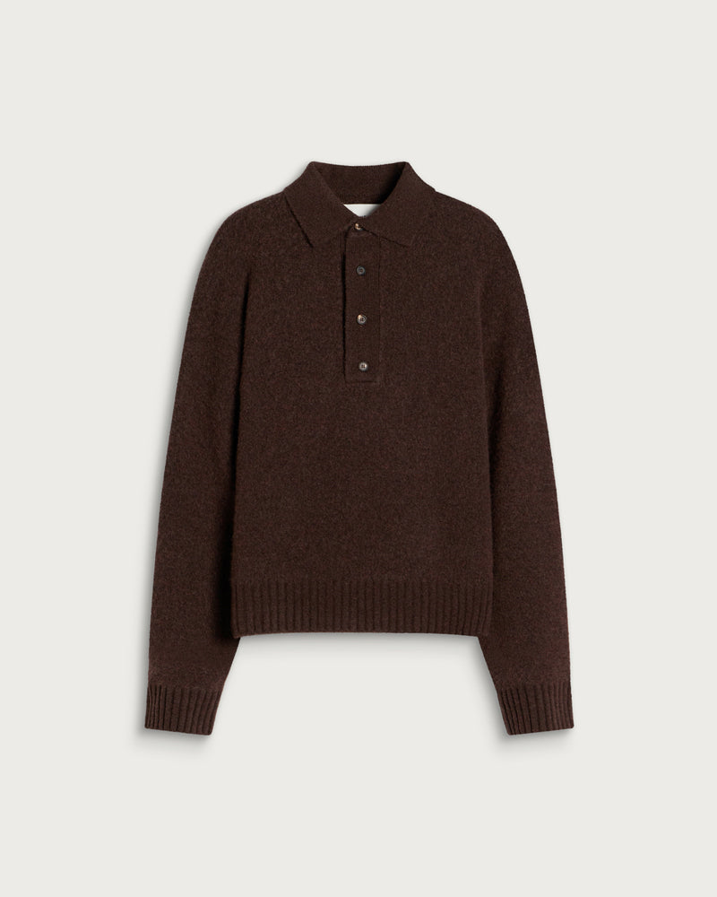 Daniel Simmons Long Sleeve Knit Polo
