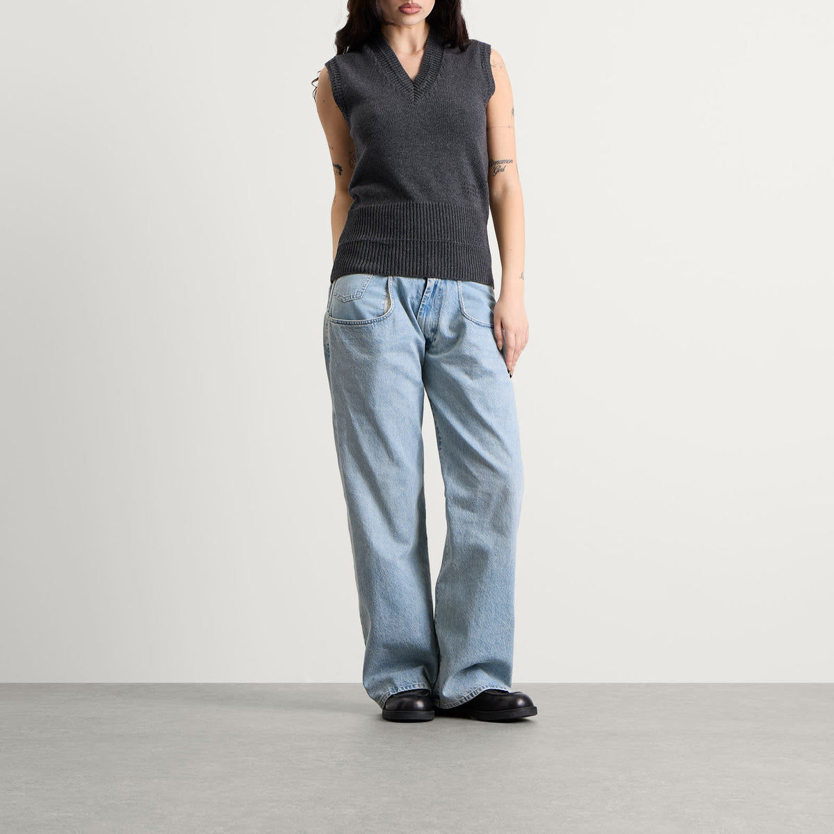 MM6 Maison Margiela V-Neck Knitted Vest