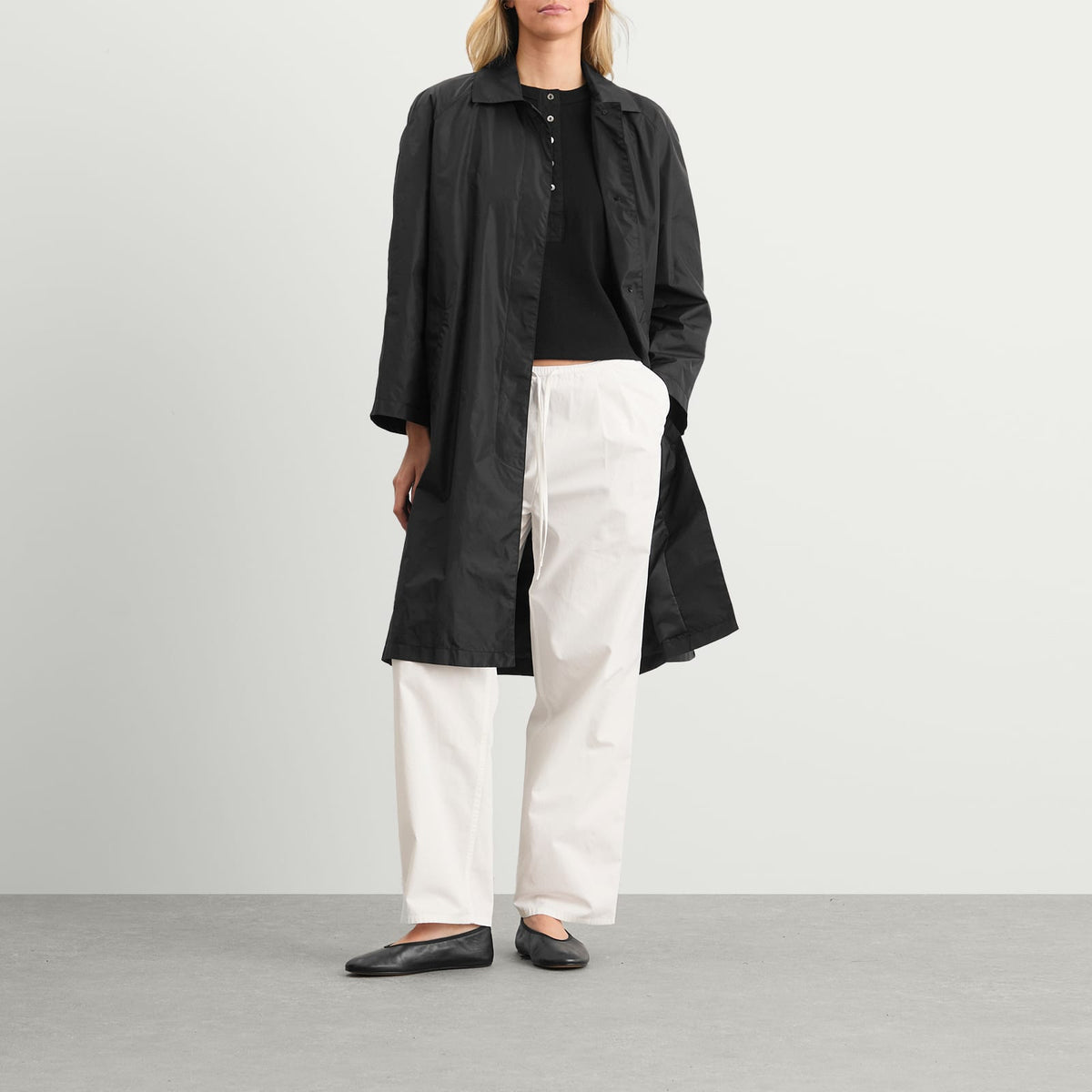 Nothing Written Urban Nylon Trench Coat