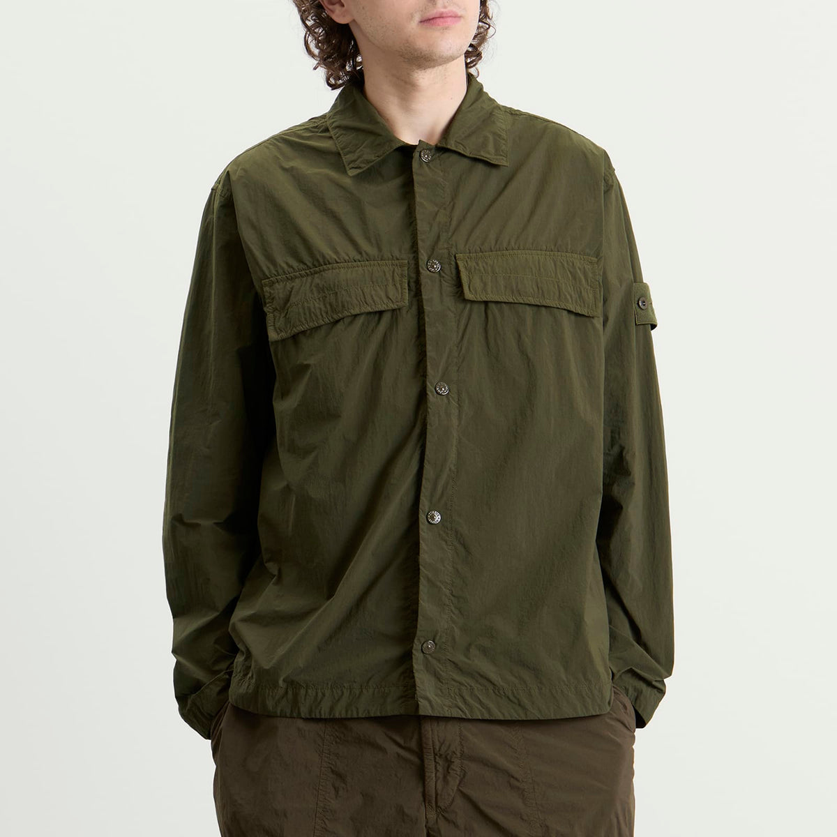 Stone Island Ghost Nylon Smerigliato Shirt Jacket