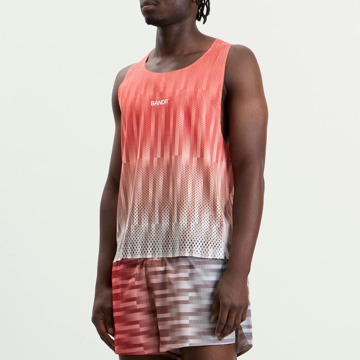 Bandit Open Mesh Gradient Cut Race Singlet