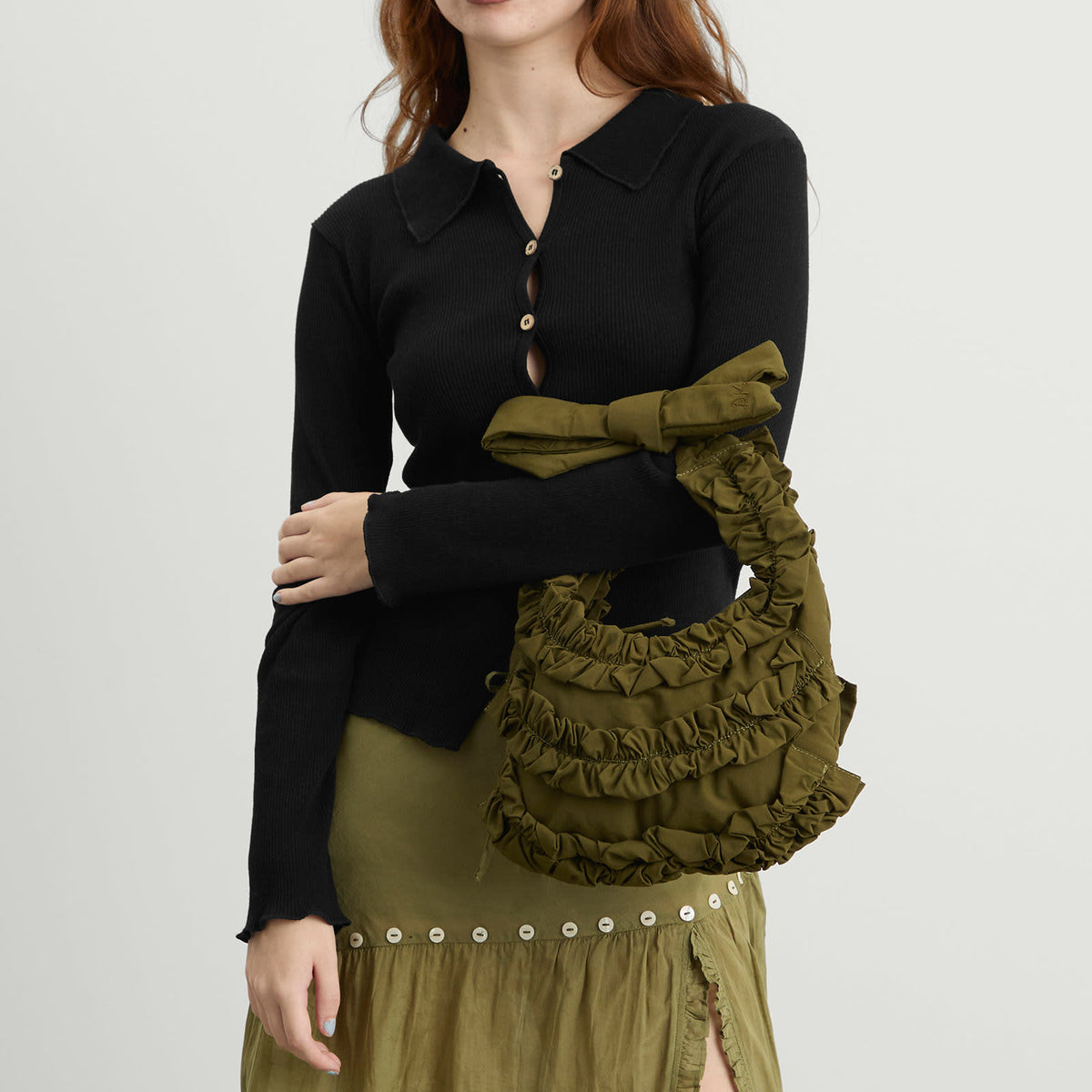 Damson Madder Quinn Ruffle Bag - END. Exclusive