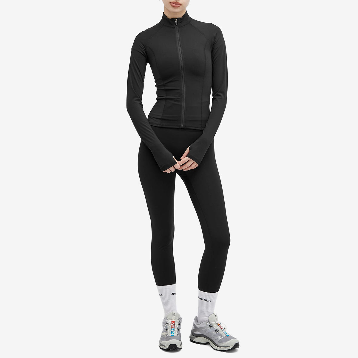 Adanola Ultimate Long Sleeve Zip Up Top