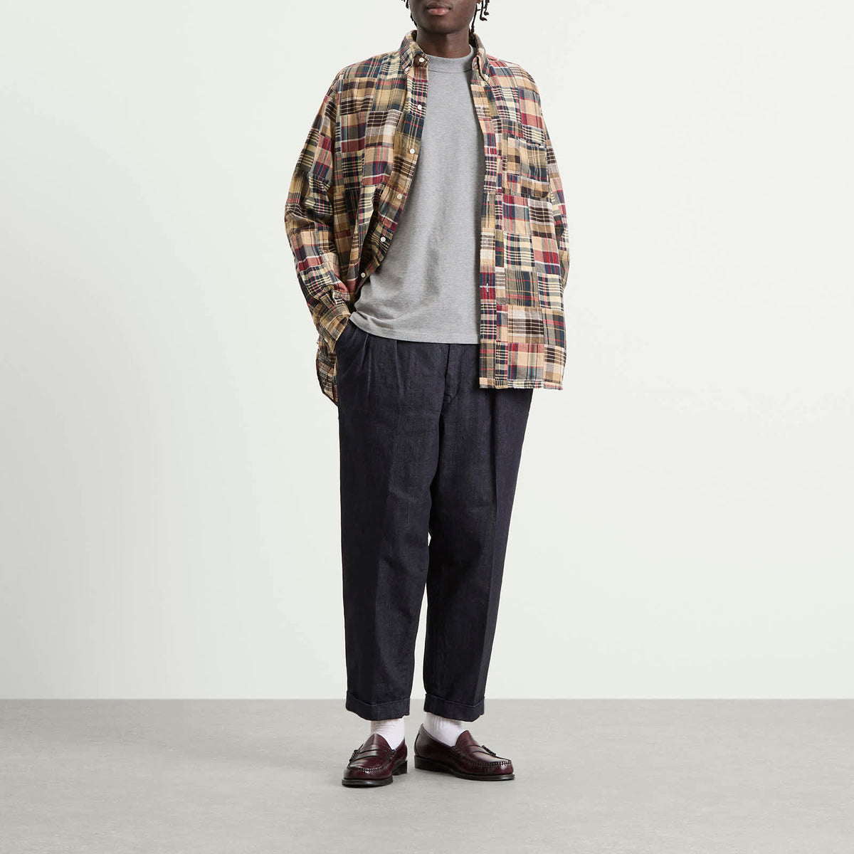 Beams Plus Patchwork Madras Shirt