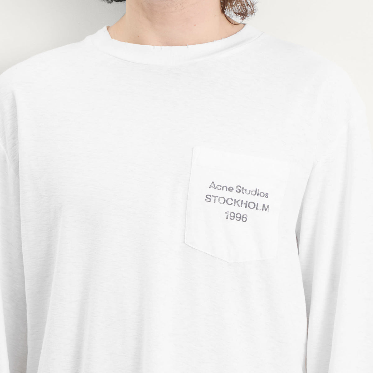Acne Studios Long Sleeve 1996 Logo Pocket T-Shirt