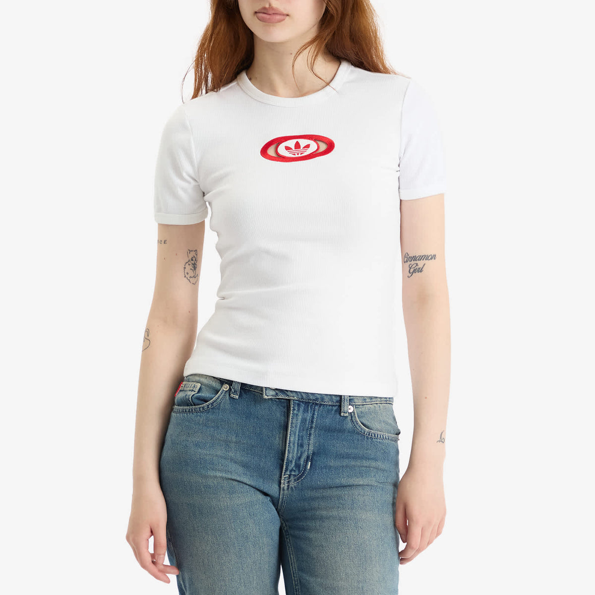 Adidas Campus 2000 Cutout Ribbed T-Shirt