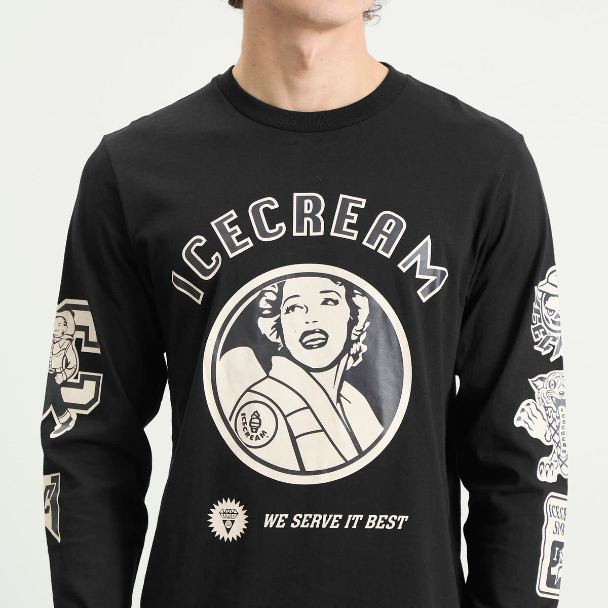 ICECREAM Multi Graphic Longsleeve T-Shirt