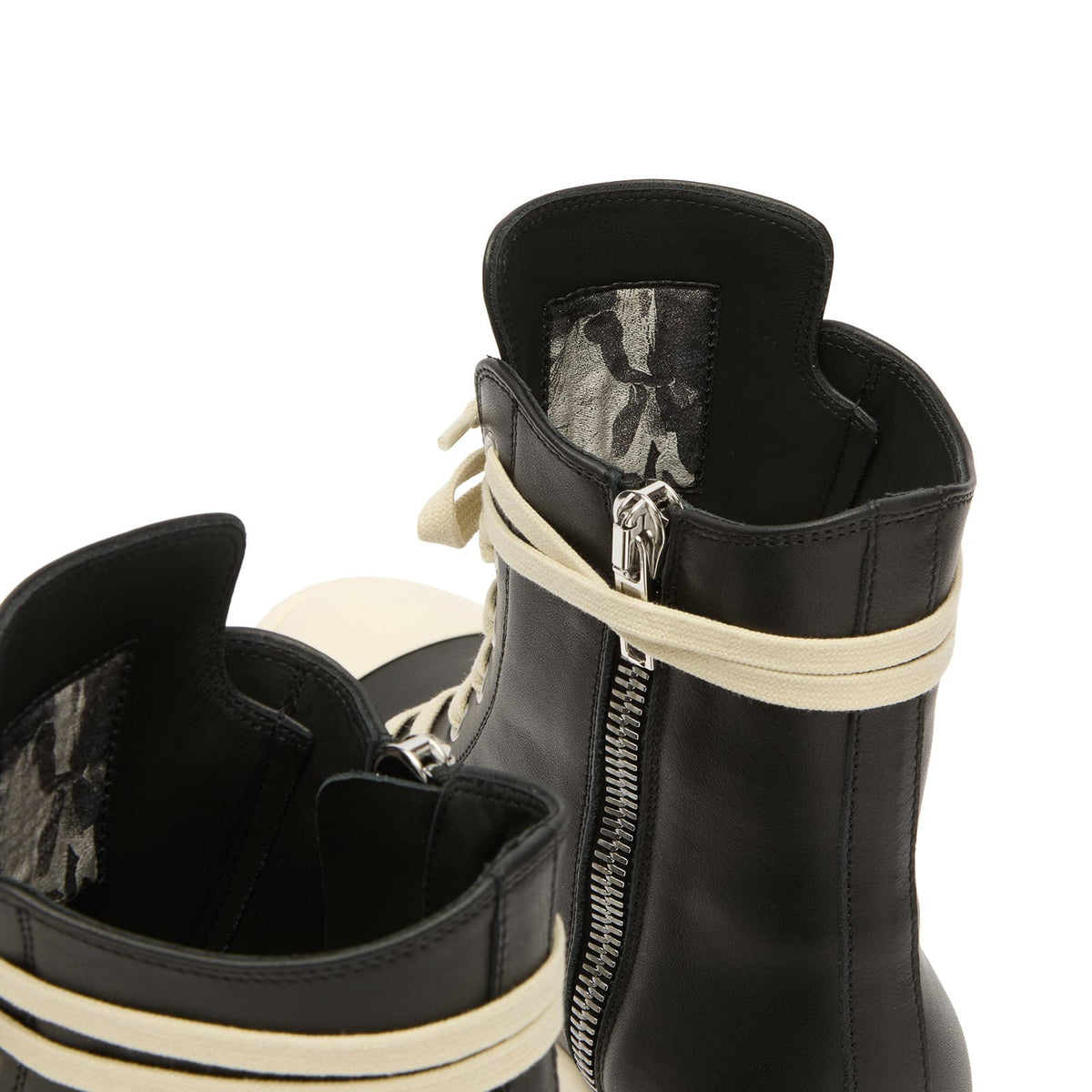 Rick Owens High Top Lace Up Sneakers