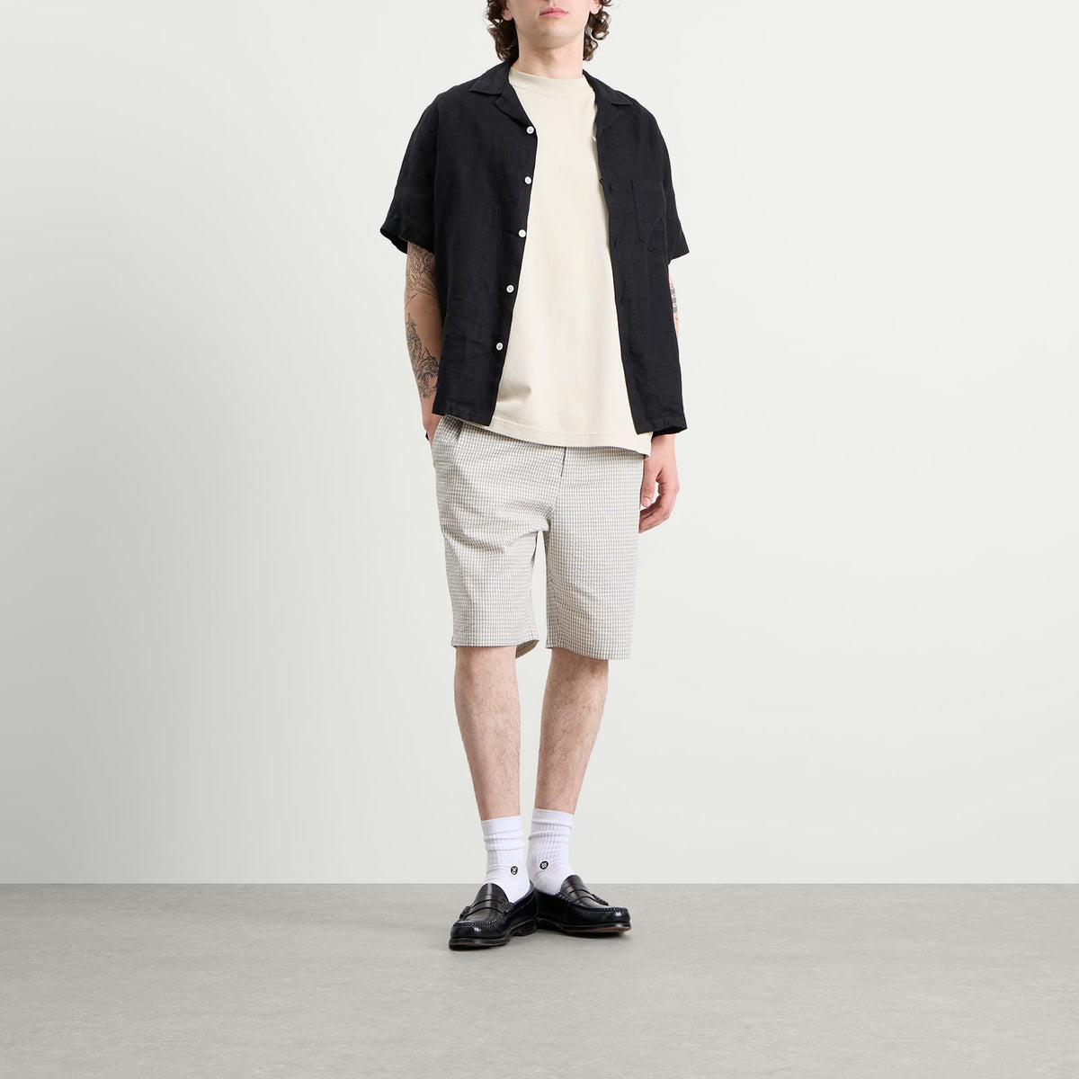 Bound Gingham Shorts