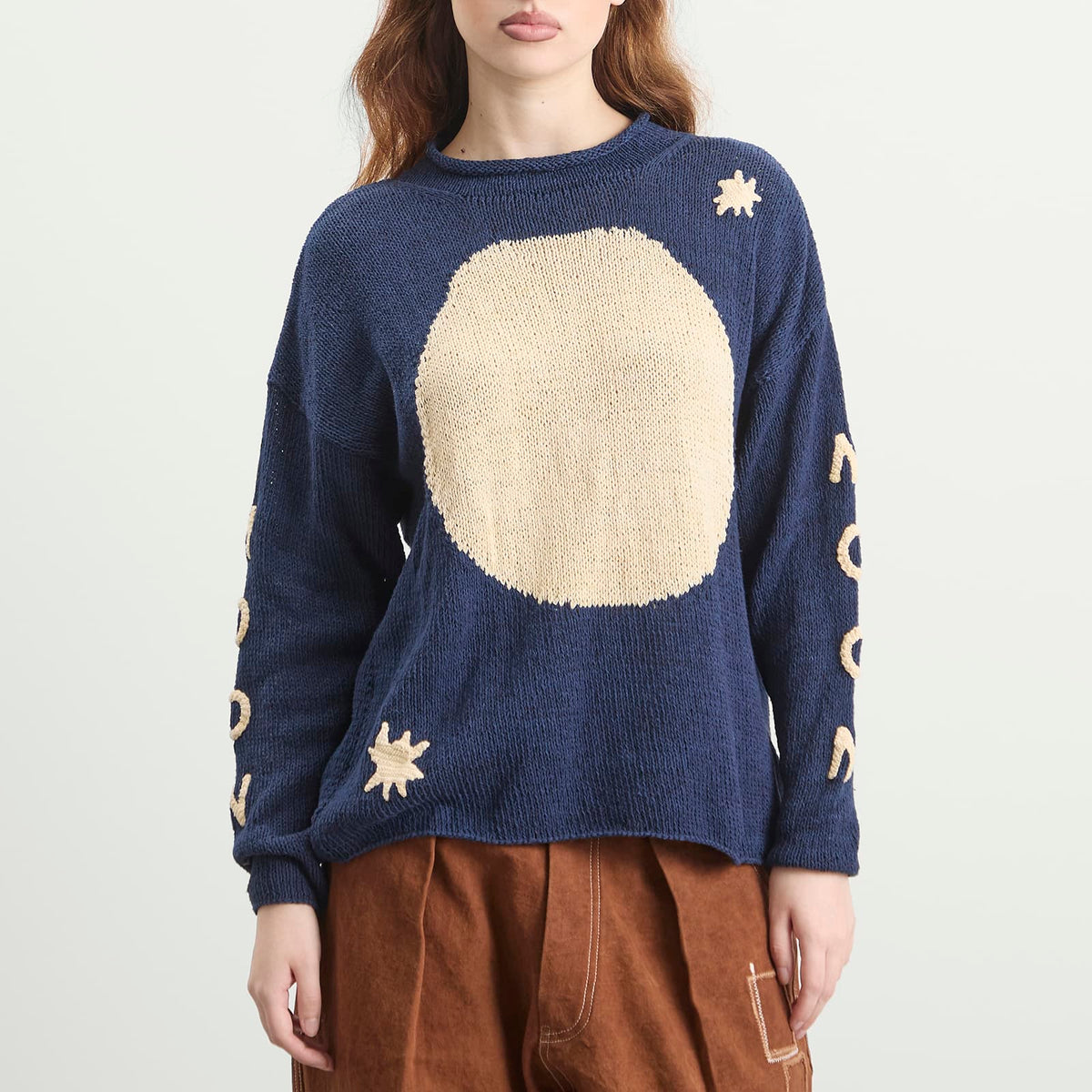 Story mfg. Hand Knit Twinsun Roll Neck