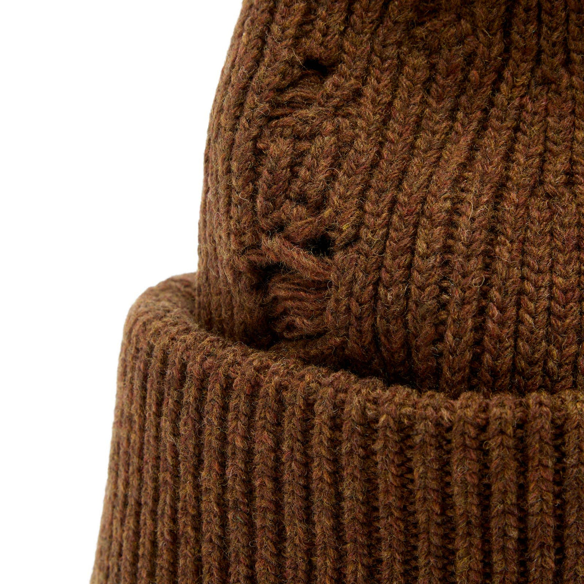 MM6 Maison Margiela Ribbed Distressed Beanie