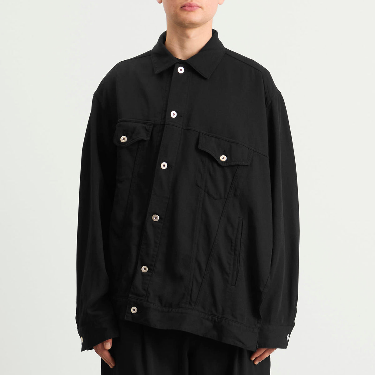Comme des Garçons Black Asymetric Denim Jacket