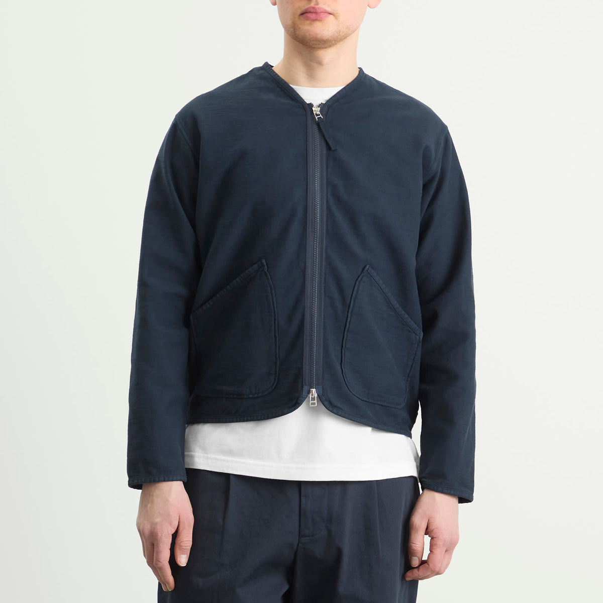 Universal Works Slub Sateen Zip Liner Jacket