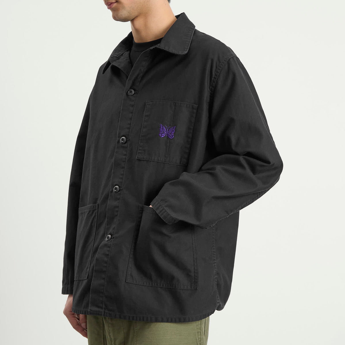 Needles Reversed Sateen Coverall Jacket
