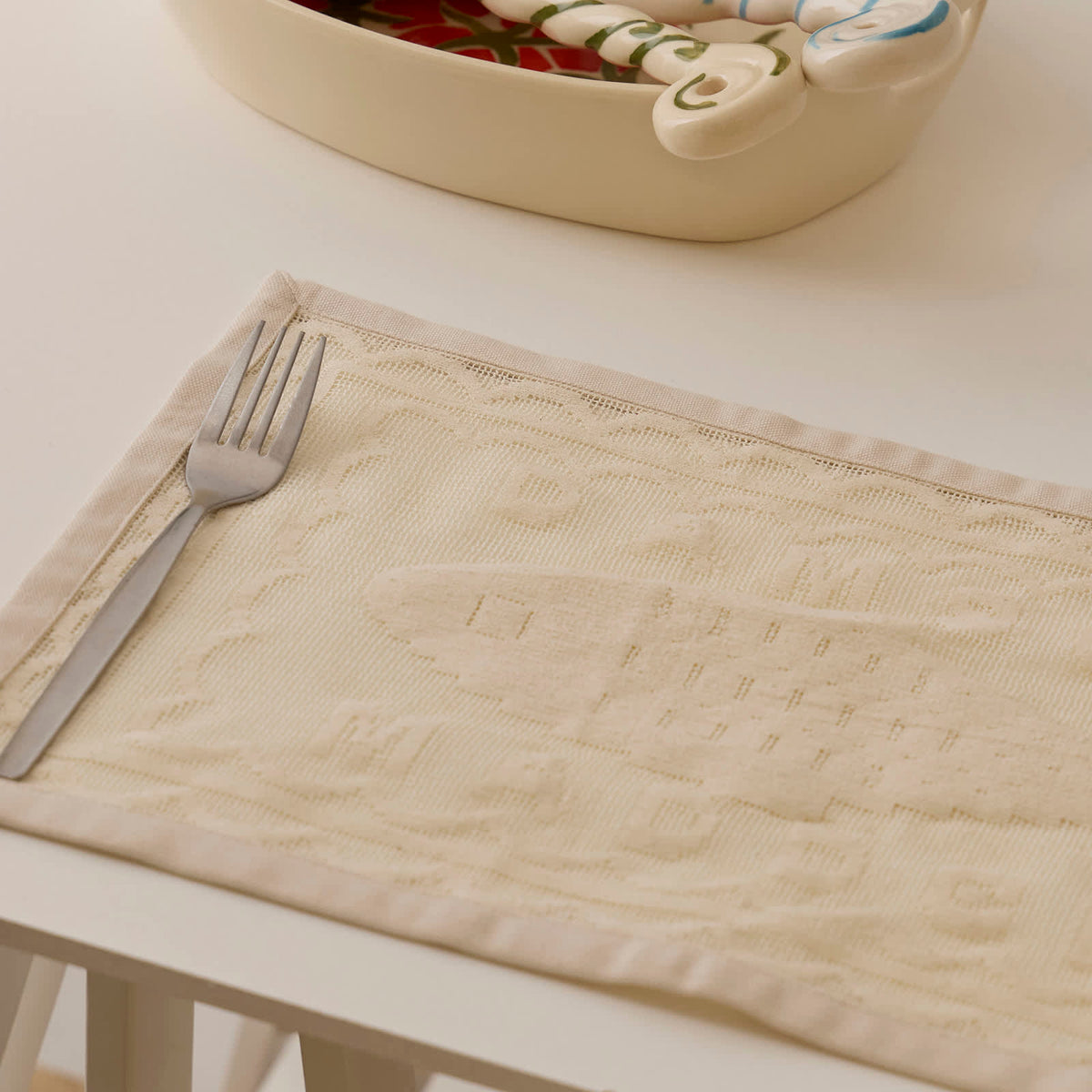Damson Madder Nonnas House - Ercu Filet Lace Placemats