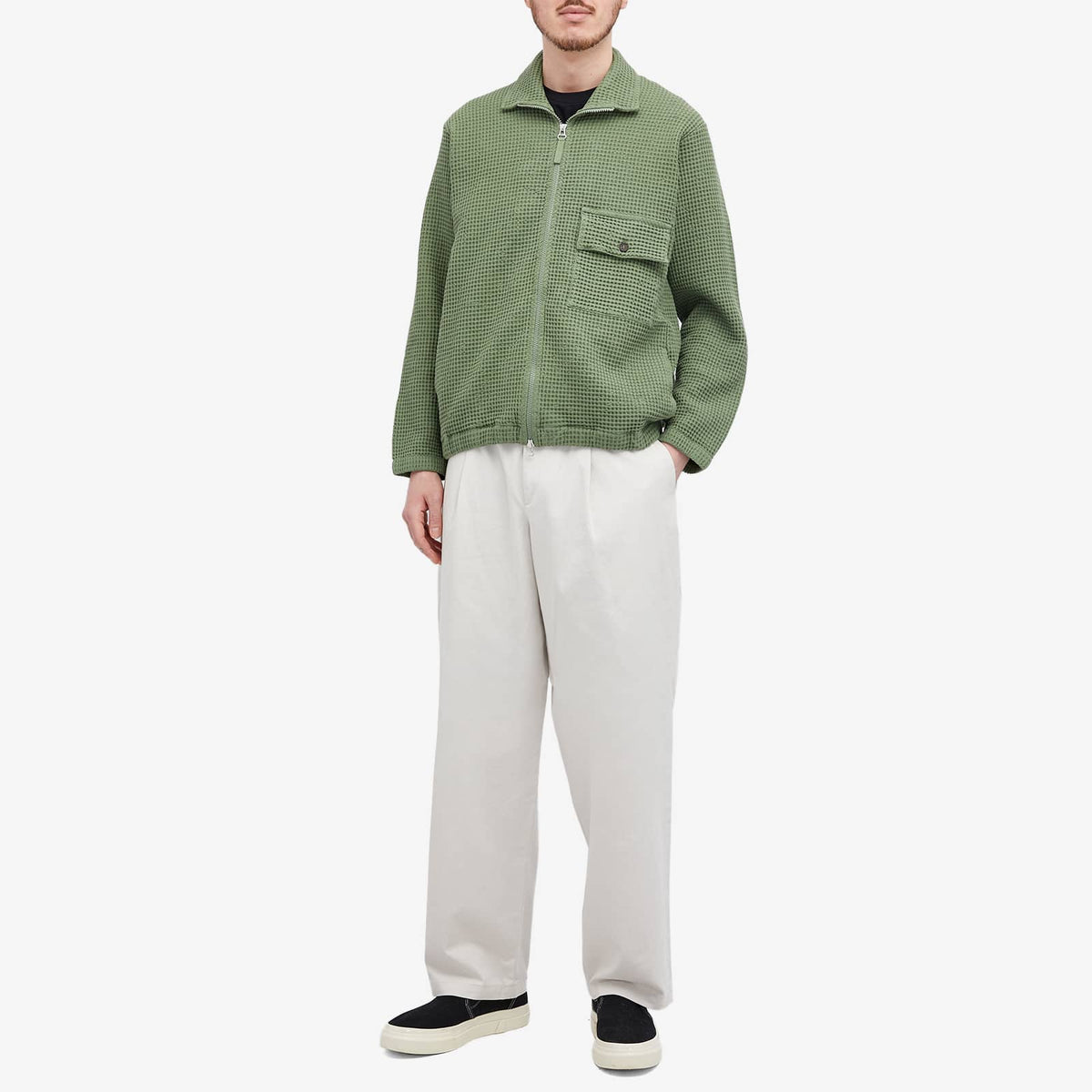 Universal Works Pike Waffle Track Jacket