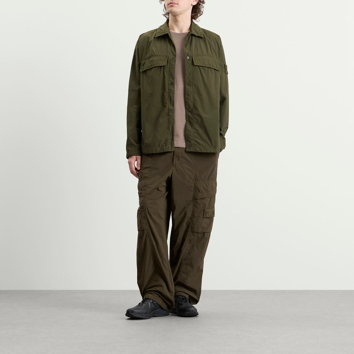 Stone Island Ghost Nylon Smerigliato Shirt Jacket