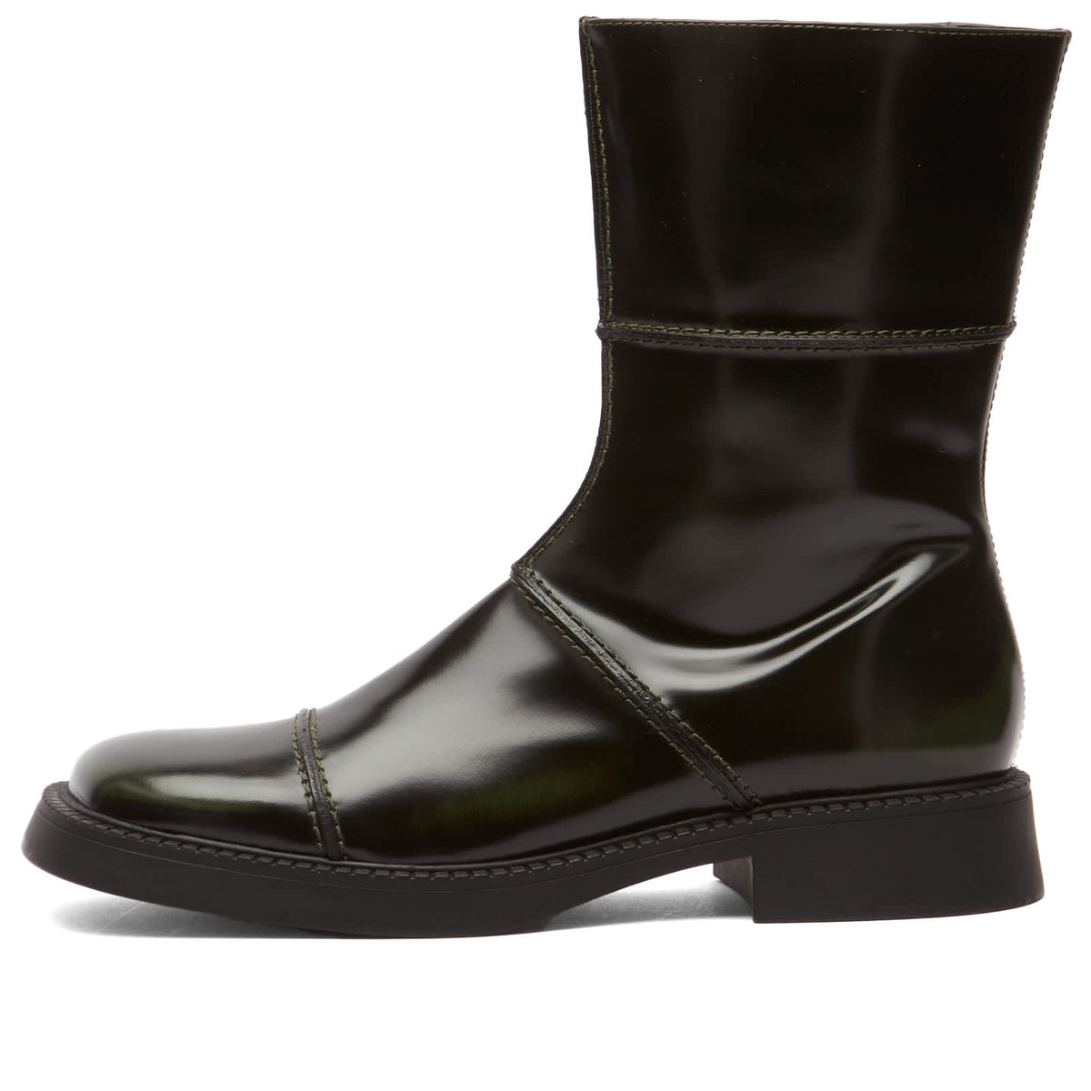 Miista Dahlia Khaki Black Ankle Boots