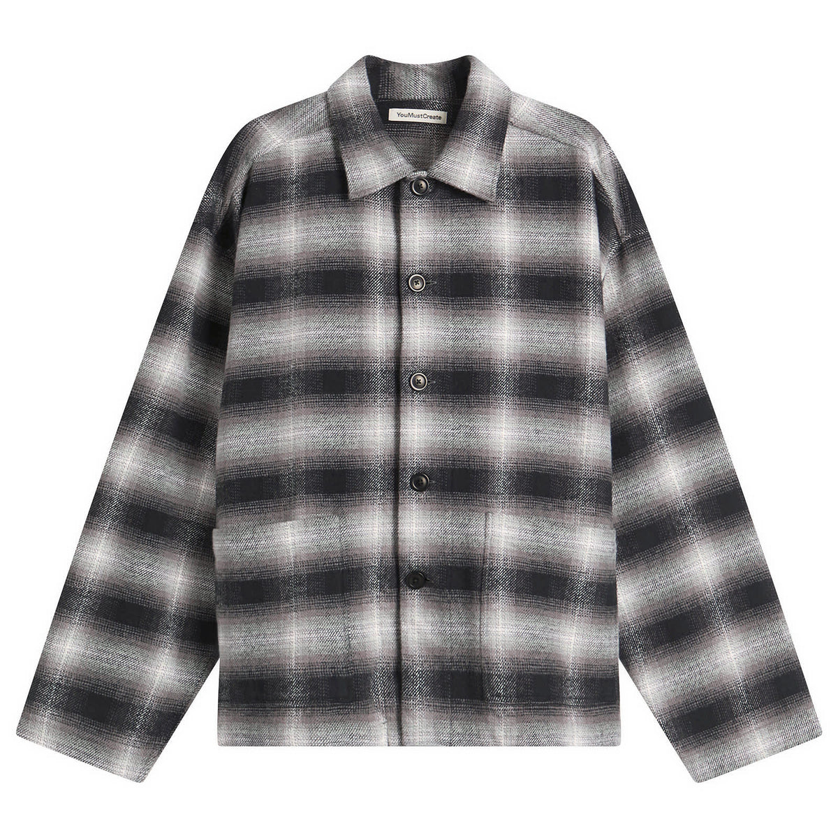 YMC PJ Check Flannel Overshirt