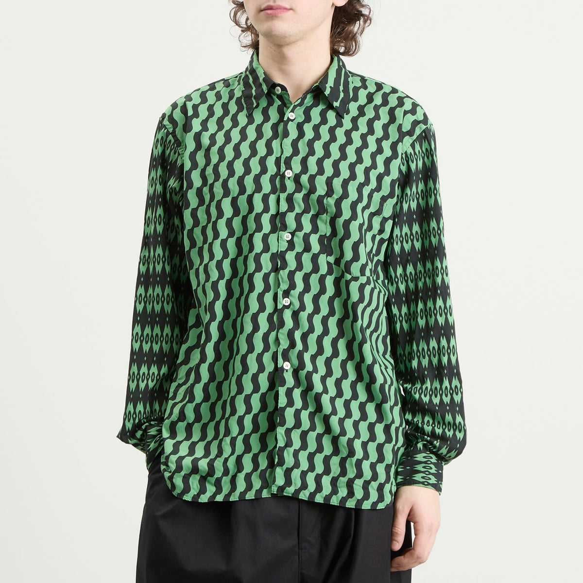 Comme des Garçons Homme Plus Printed Long Sleeve Shirt