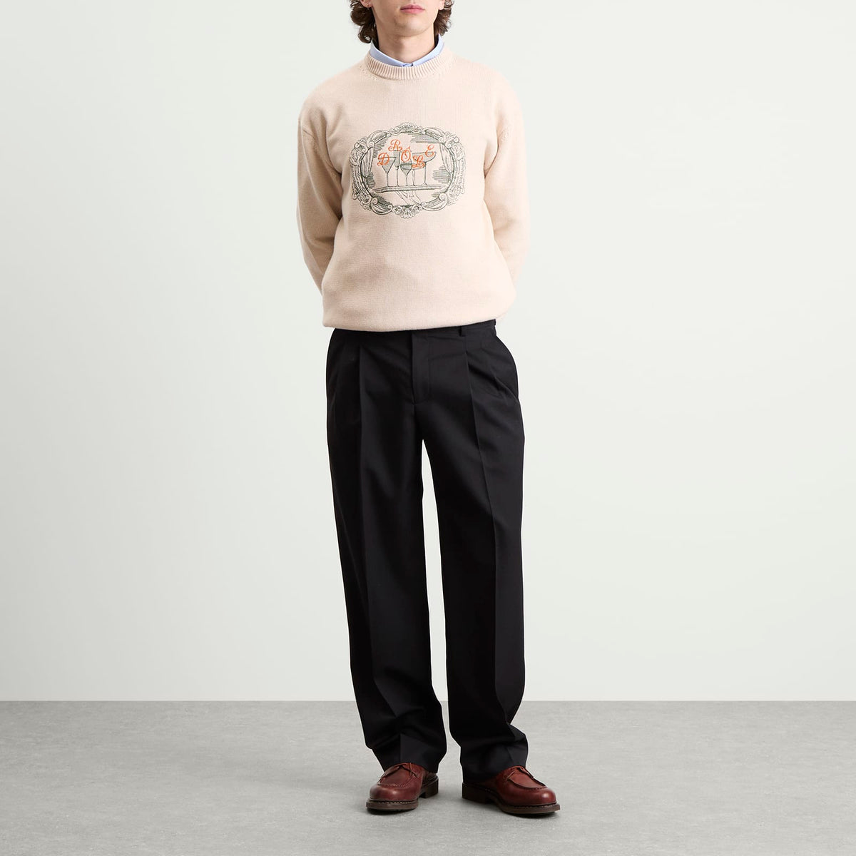 Drôle de Monsieur Cocktail Tray Knitted Jumper