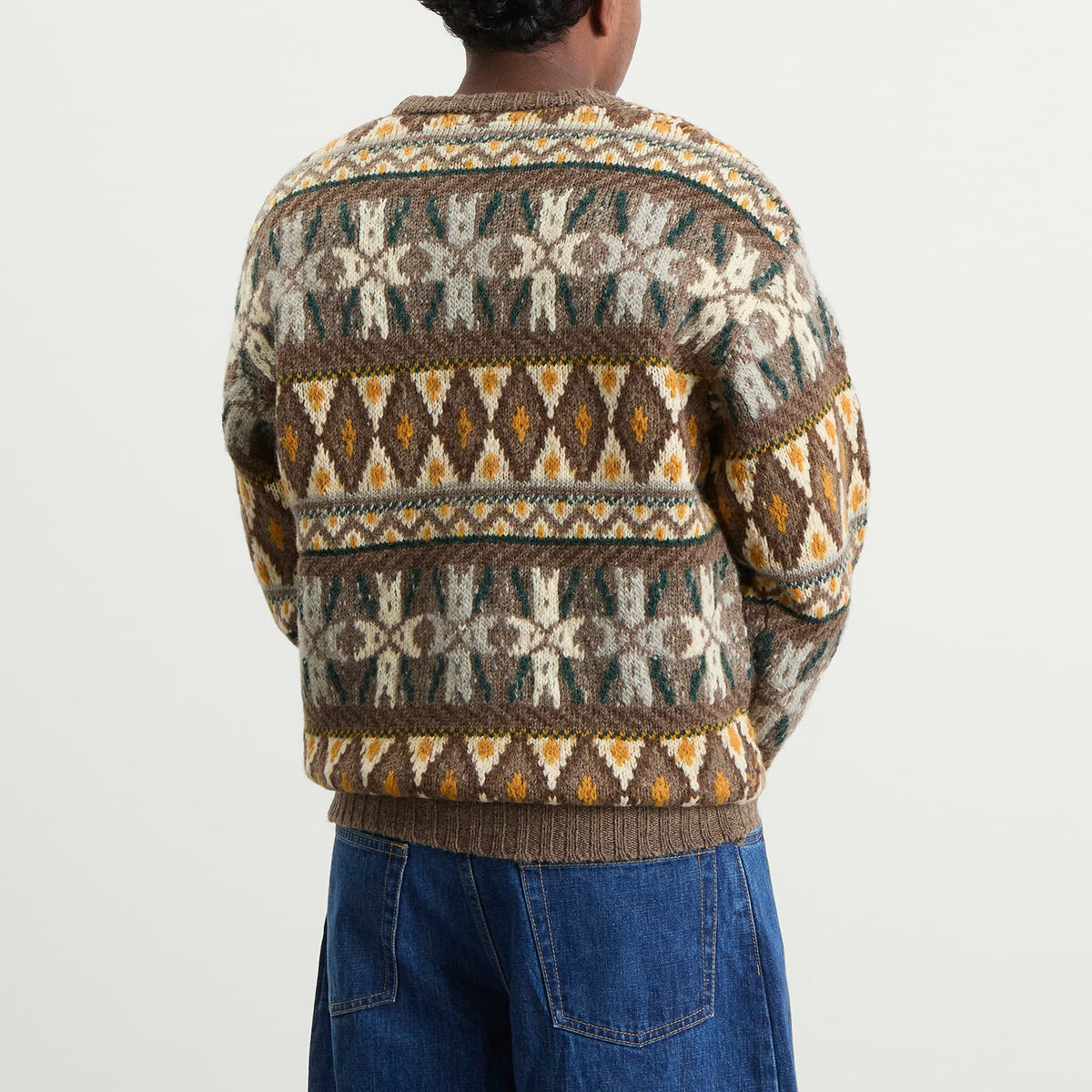 Beams Plus Fair Isle Crew Neck Jumper