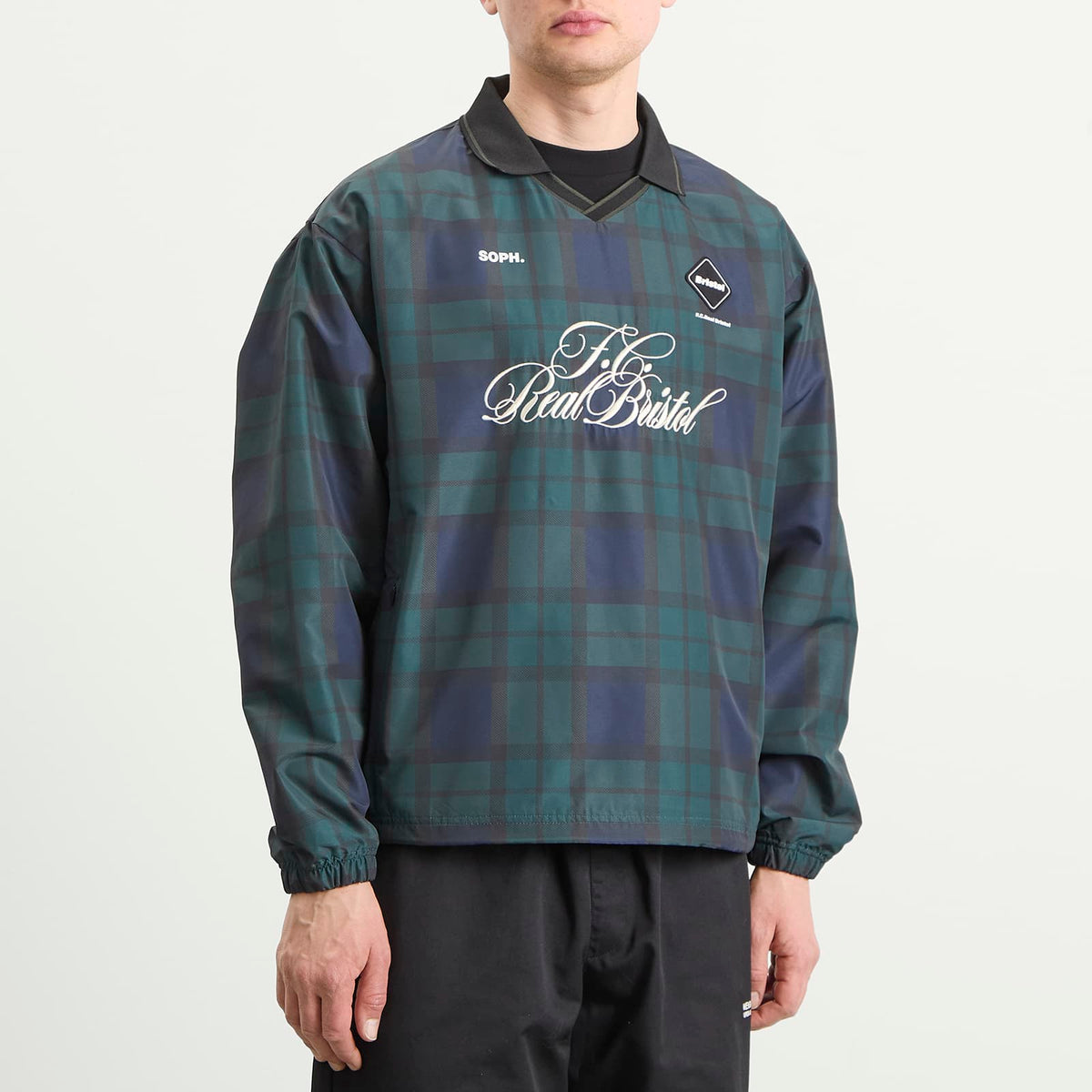 F.C. Real Bristol Plaid Practice Polo Collar Piste