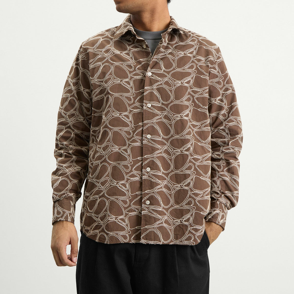 Foret Dawn Embroidered Shirt