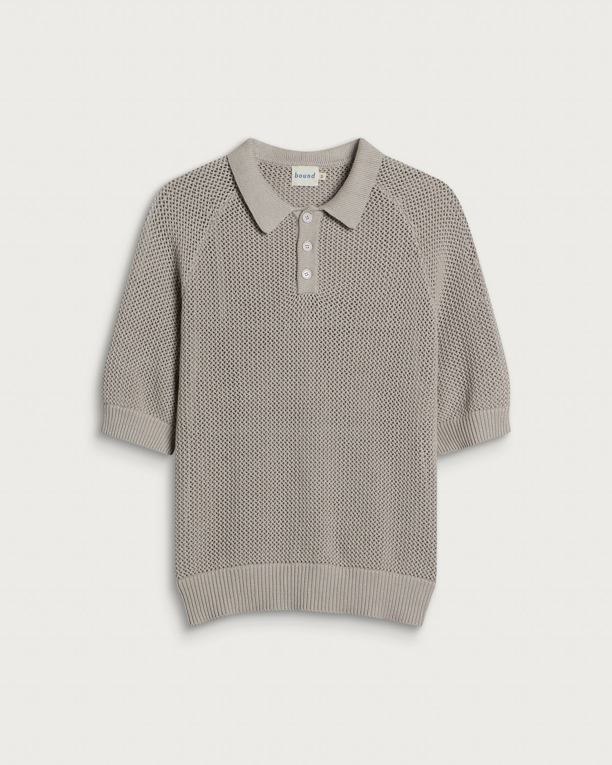 Bound Crochect Knit Polo