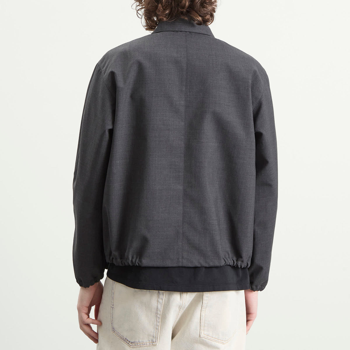 Auralee Bonded Tropical Wool Zip Blouson