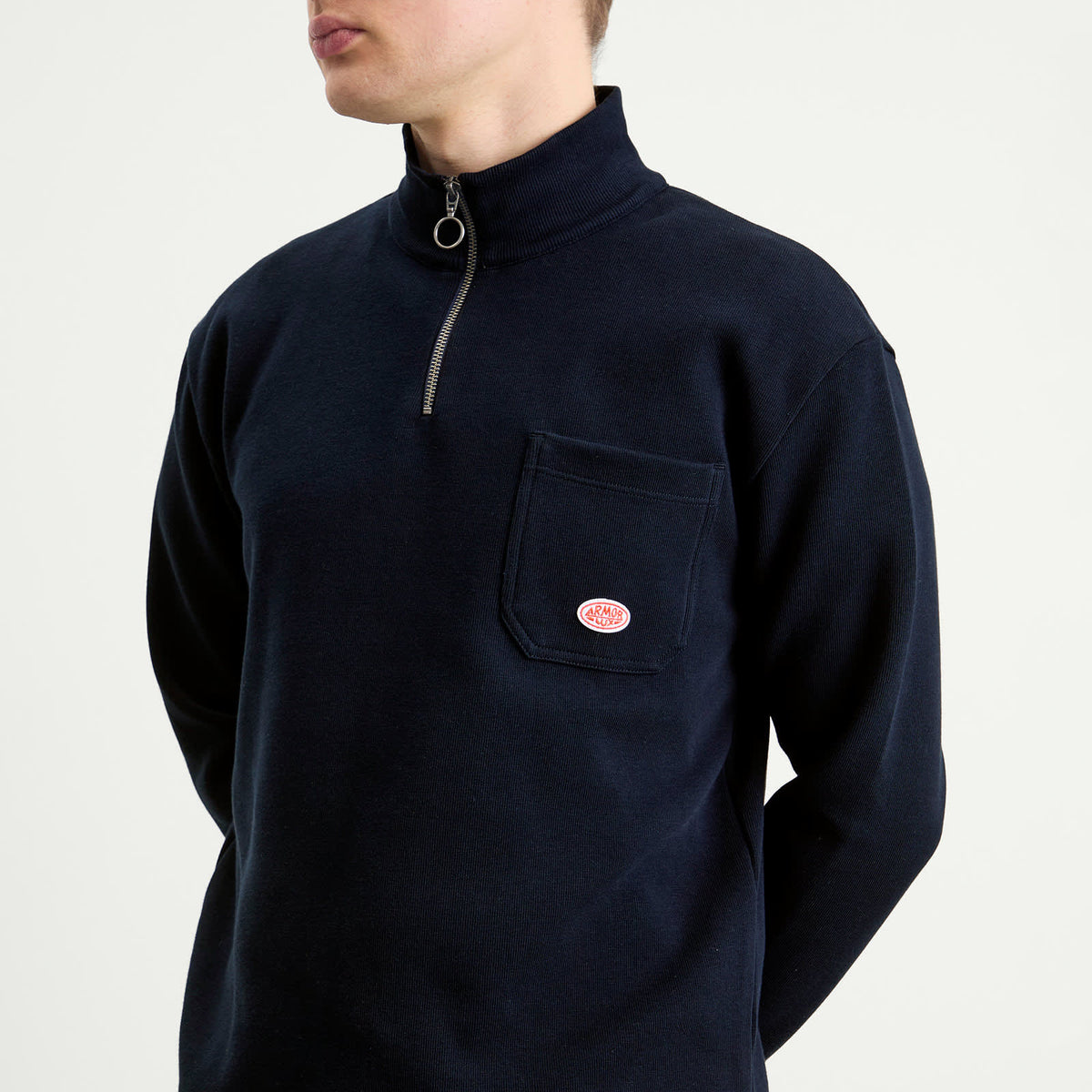 Armor-Lux Half Zip Pocket Sweatshirt