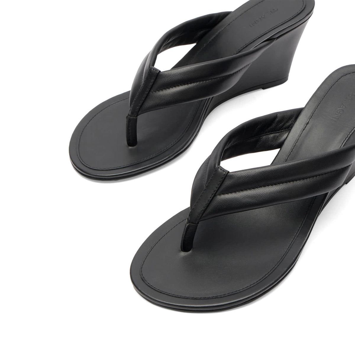 St. Agni Stitch Detail Thong Wedge