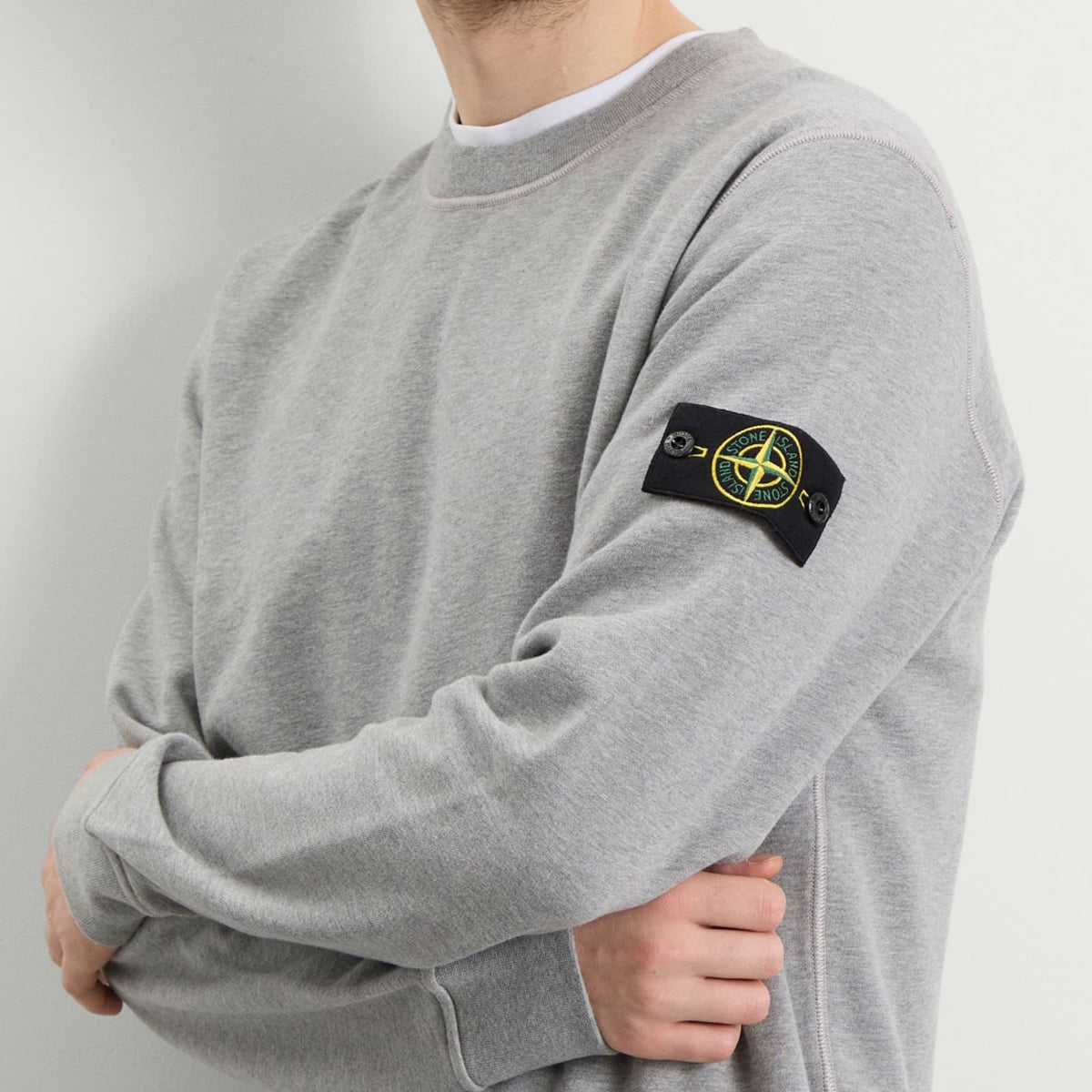 Stone Island Garment Dyed Crew Neck Sweatshirt
