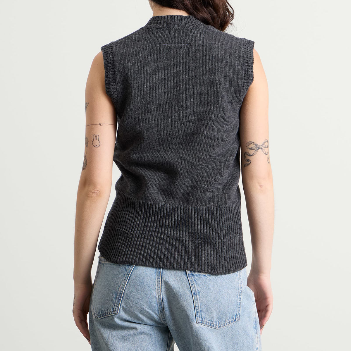 MM6 Maison Margiela V-Neck Knitted Vest