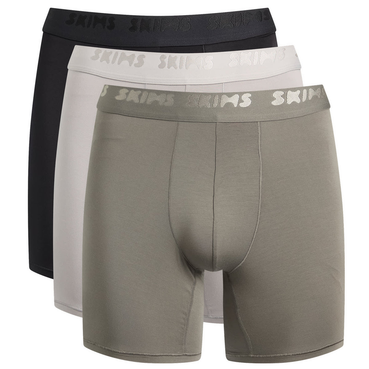 SKIMS Stretch 3 Pack Boxer Brief 5 Inch